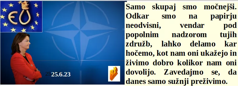 Slovenski in svetovni politični hlev na dan 25.6.23