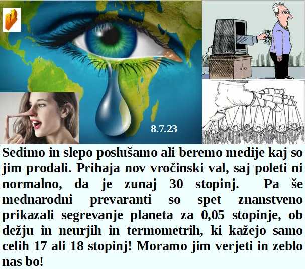 Slovenski in svetovni politični hlev na dan 8.7.23