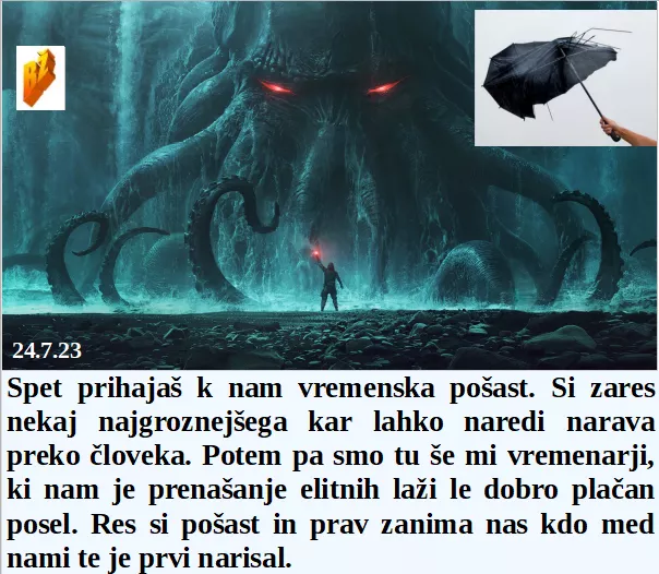 Slovenski in svetovni politični hlev na dan 24.7.23