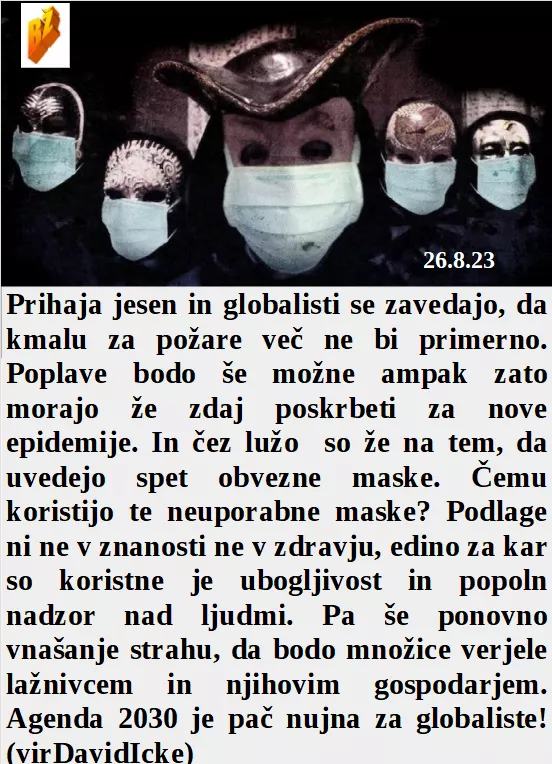 Slovenski in svetovni politični hlev na dan 26.8.23