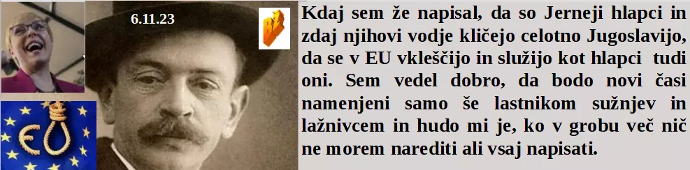 Slovenski in svetovni politični hlev na dan 6.11.23