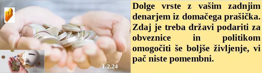 Slovenski in svetovni politični hlev na dan 1.2.24