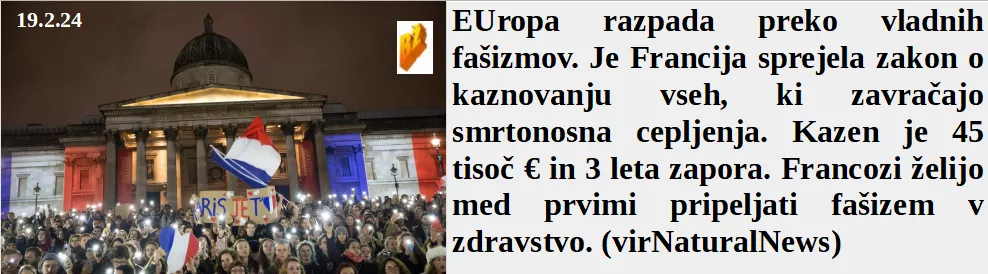 Slovenski in svetovni politični hlev na dan 19.2.24