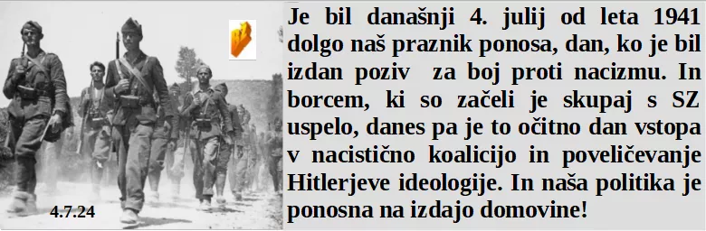 Slovenski in svetovni politični hlev na dan 4.7.24