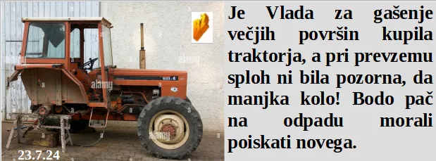 Slovenski in svetovni politični hlev na dan 23.7.24