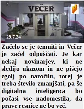 Slovenski in svetovni politični hlev na dan 29.7.24