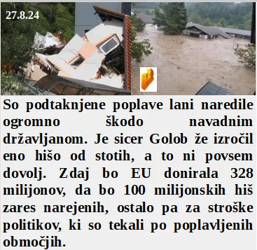 Slovenski in svetovni politični hlev na dan 27.8.24