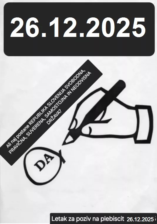 PLEBISCIT ZA SVOBODNO SLOVENIJO