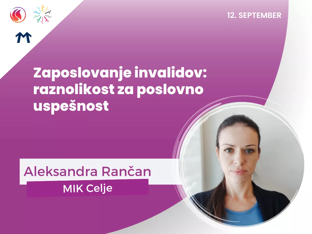 Aleksandra Rančan na webinarju Vključenega sveta