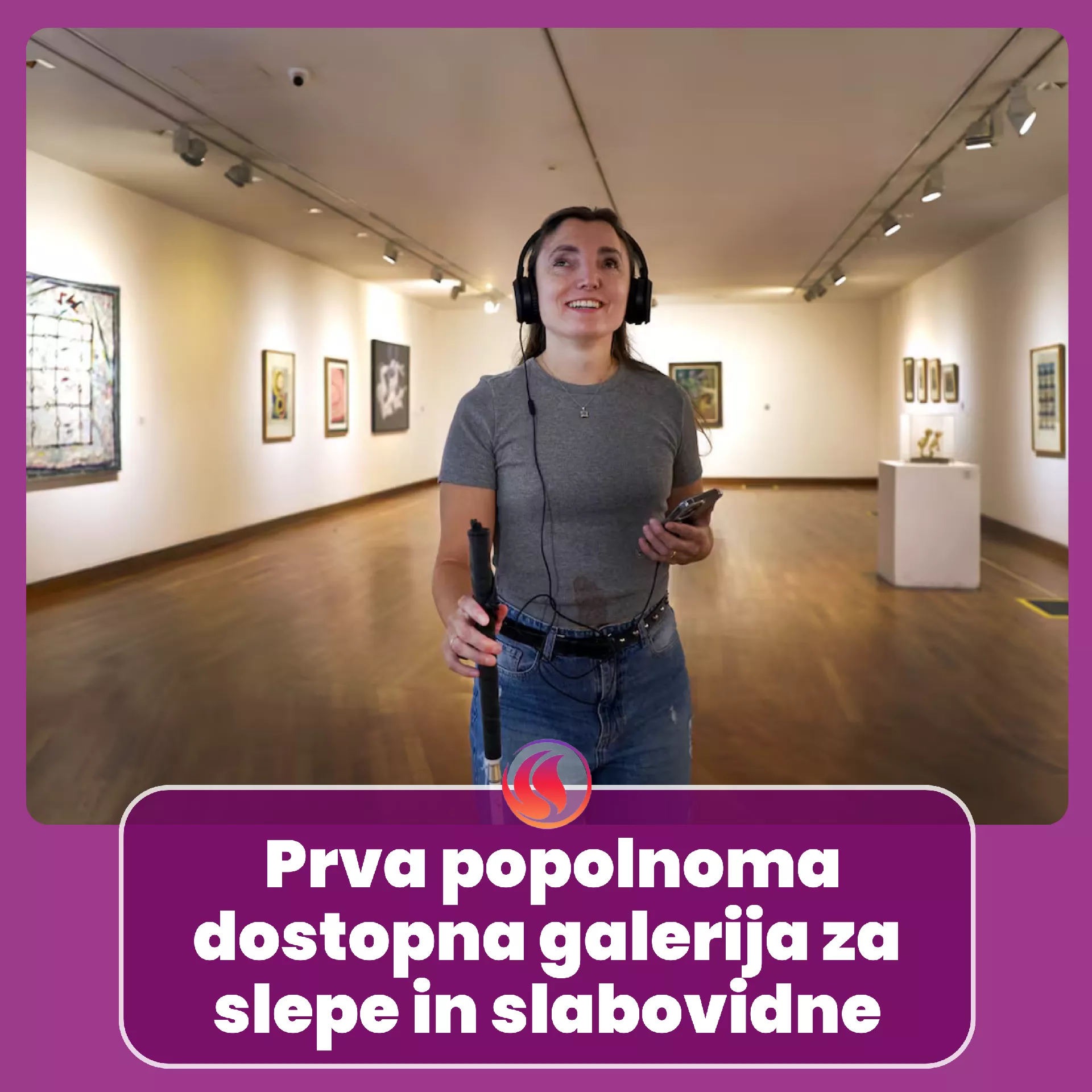 Prva popolnoma dostopna galerija za slepe in slabovidne.