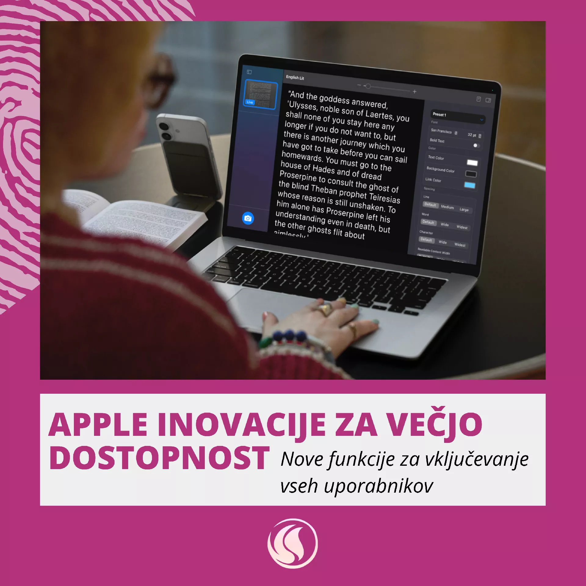 Apple inovacije za večjo dostopnost.
