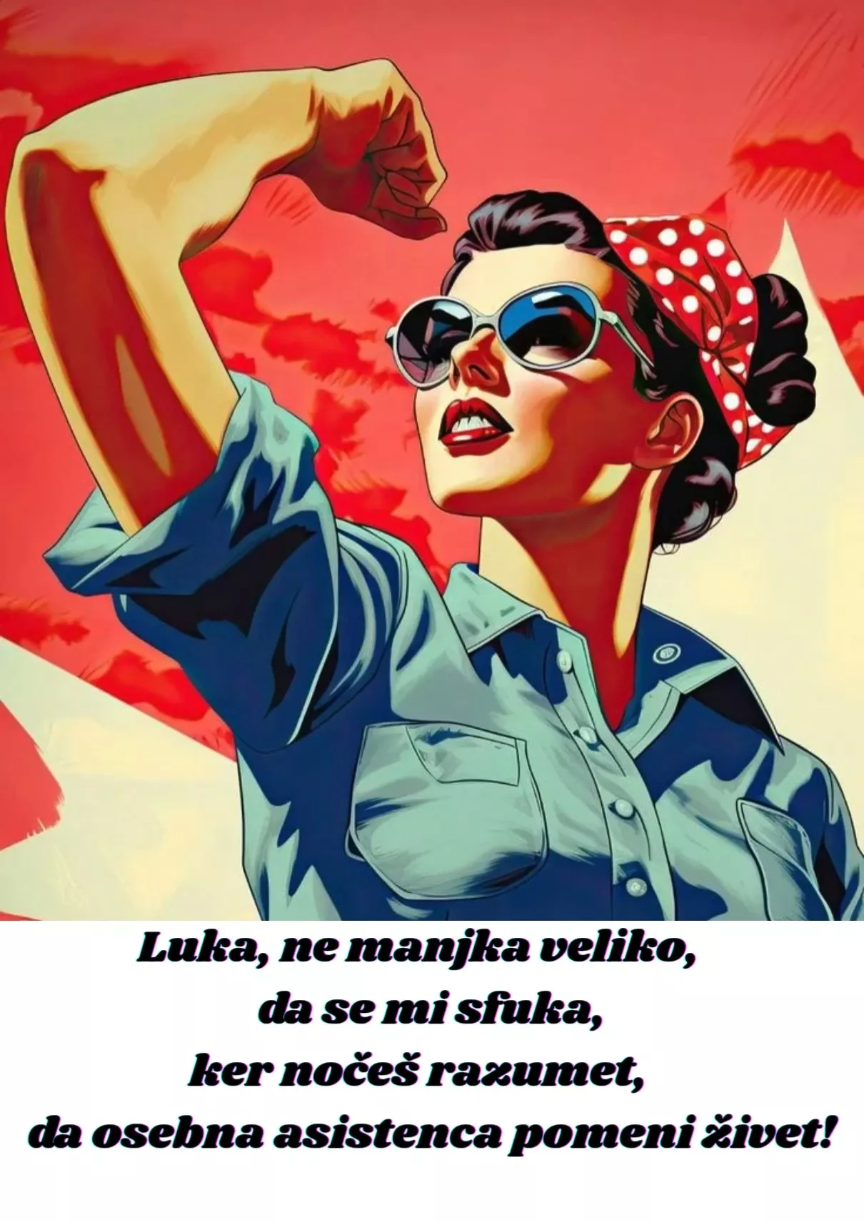 Luka, ne manjka veliko, da se mi sfuka,