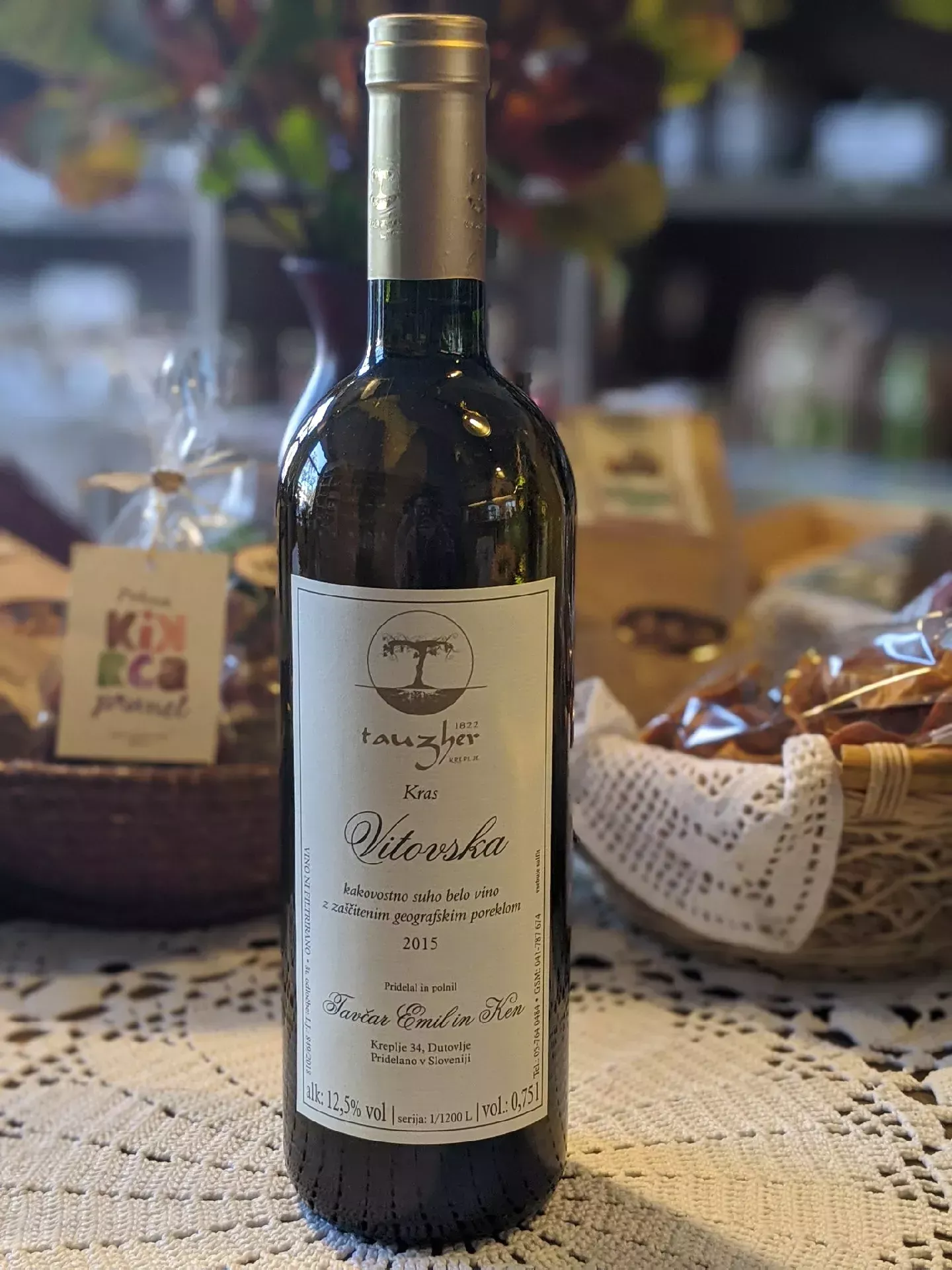 Vitovska Tavčar 0,75l – kakovostno vino ZGP