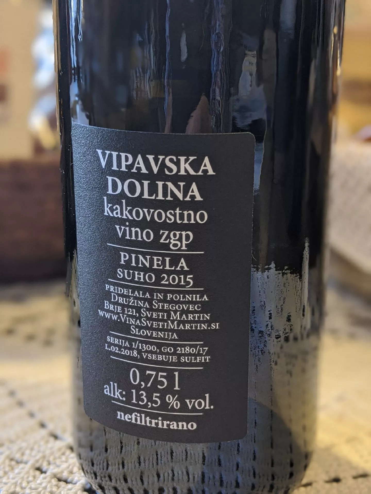 Pinela Sveti Martin 0,75-kakovostno vino ZGP - 2