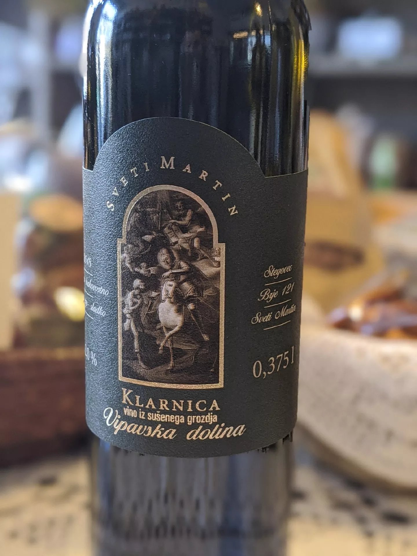 Sladka klarnica Sveti Martin 0,375 l – vino iz sušenega grozdja - 2