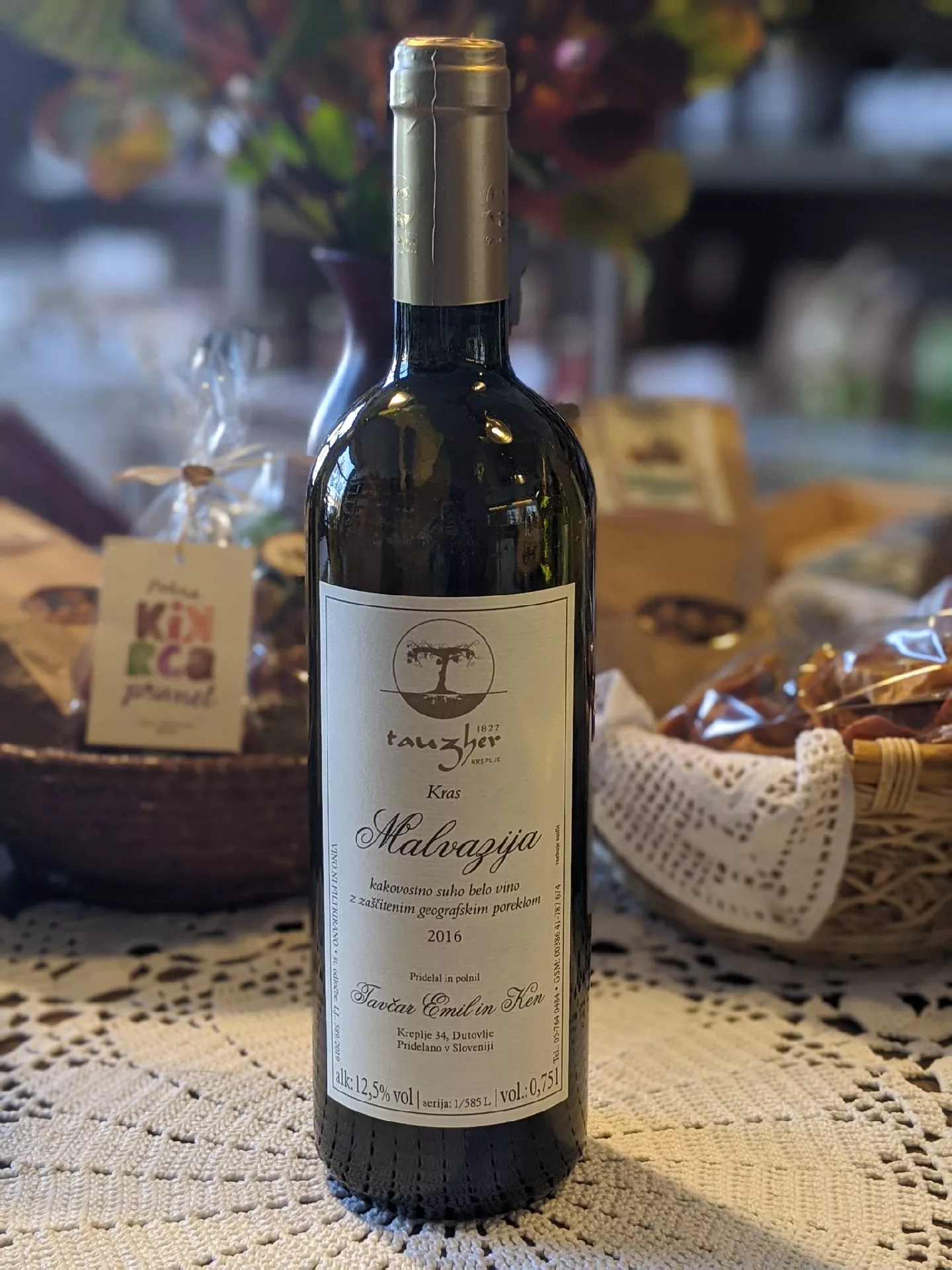 Malvazija Tavčar 0,75l - kakovostno vino ZGP