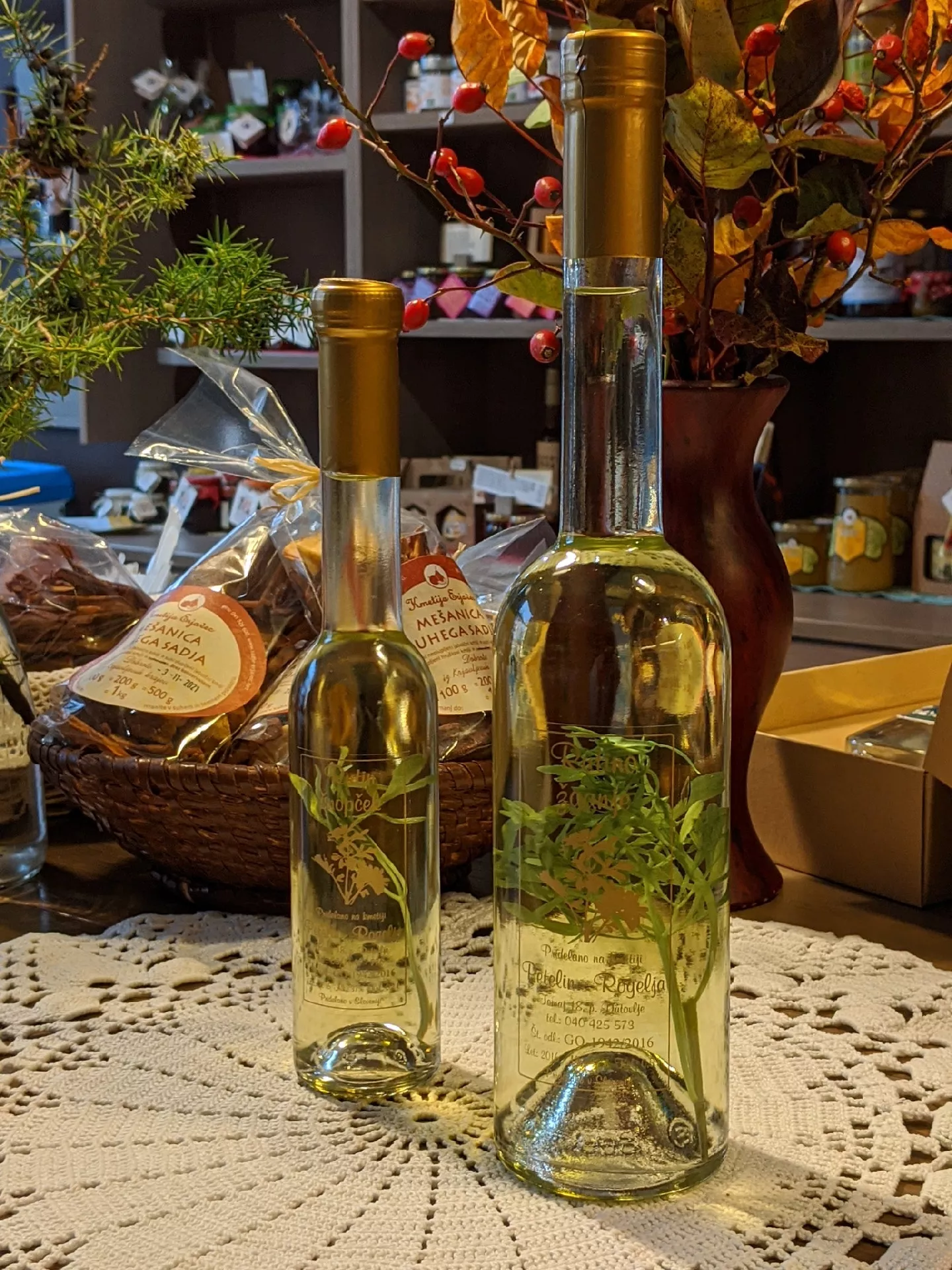 Žganje z zelišči - rutin šnopček 500ml, 200ml