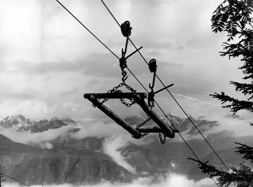 50-ta leta
Voziček gravitacijske žičnice