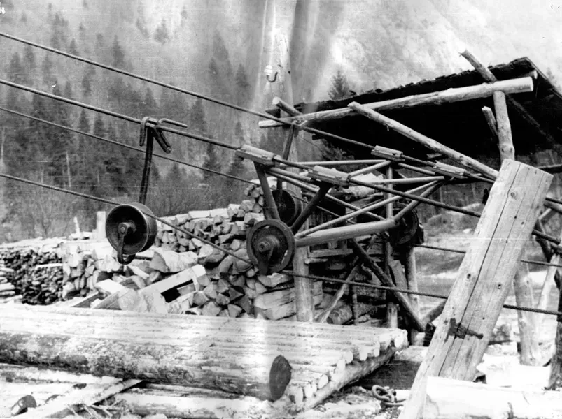 50-ta leta
Spodnja postaja gravitacijske žičnice