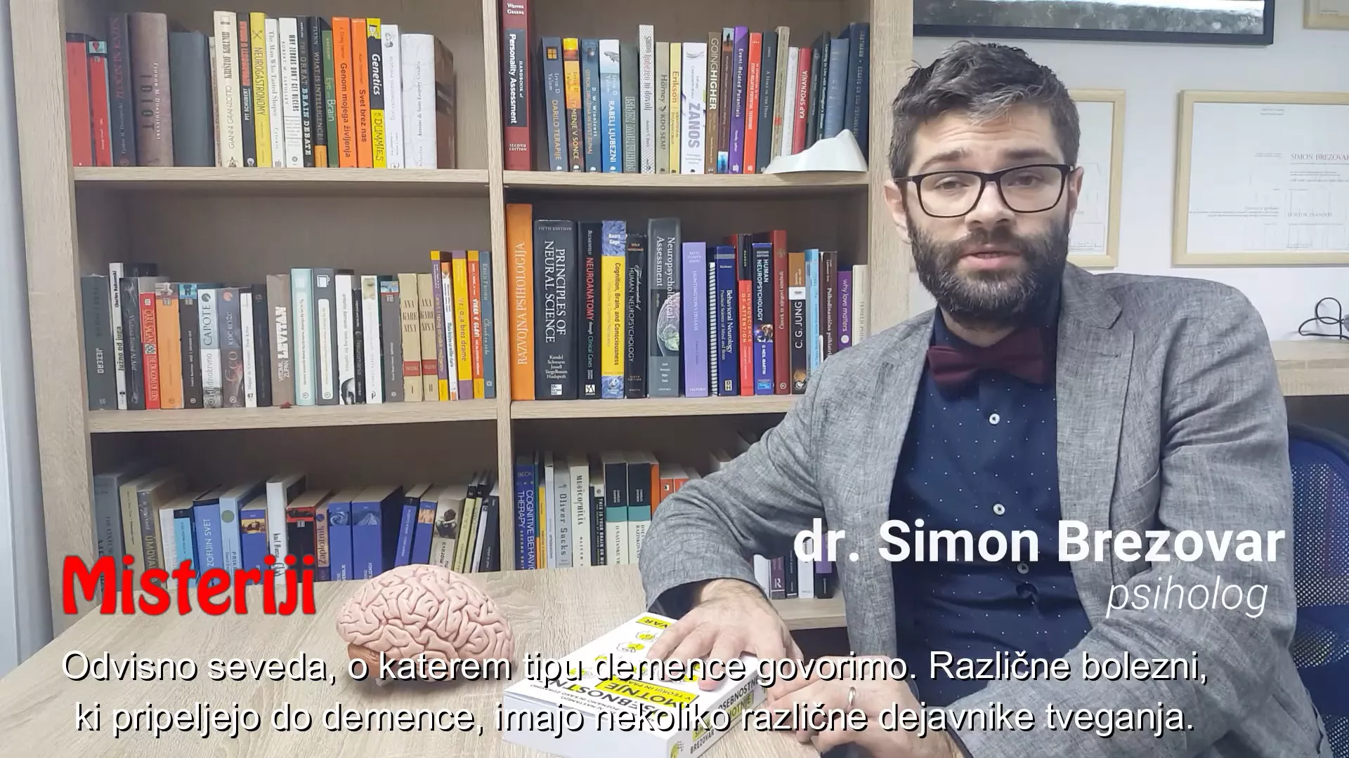 VIDEO: Kaj povečuje tveganje za razvoj demence? - dr. Simon Brezovar
