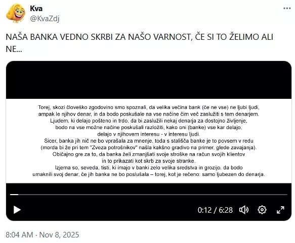 VEDNO SKRBIJO ZA NAŠO VARNOST, ČE SI TO ŽELIMO ALI NE ... (?)